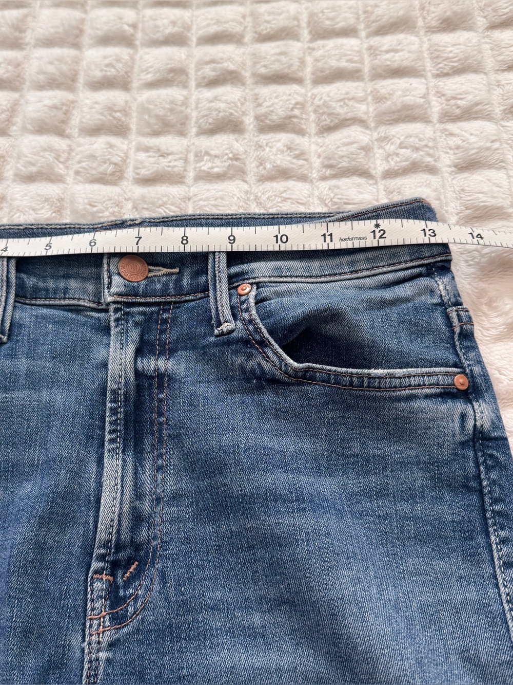 Mother 26 The Insider Crop Step Chew Jeans ~ Dancing On Coals Ankle Distressed - Picture 5 of 11